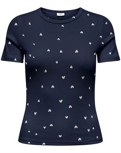 JDY - JDYLucky O-Neck T-Shirt - Black Iris